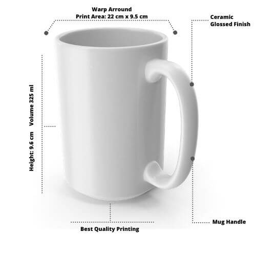 Company Mug Start Your Morning With A Smile Quote Design Photo Mug Printing Zapvi