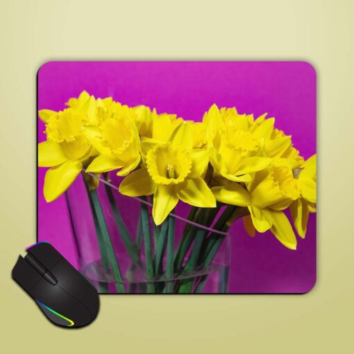 Yellow Flowers Mouse Pad Zapvi