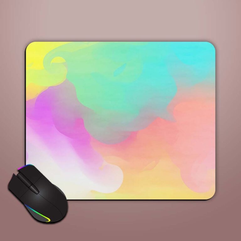 Abstract Colorful Watercolor Mouse Pad Zapvi