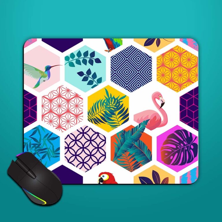 Vector Seamless Pattern Mouse Pad Zapvi