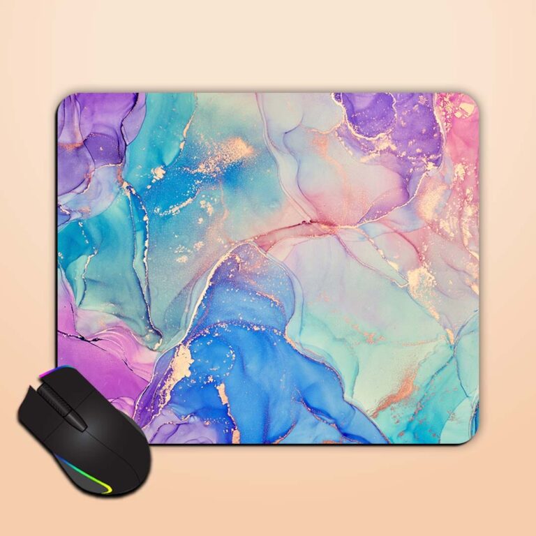 Alcohol Ink Colors Mouse Pad Zapvi