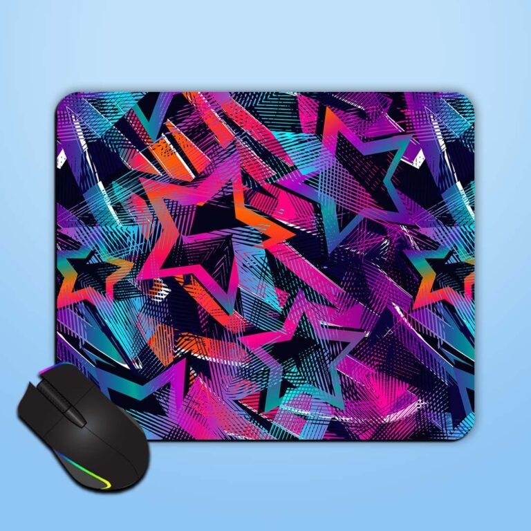 Abstract Seamless Grunge Mouse Pad Zapvi