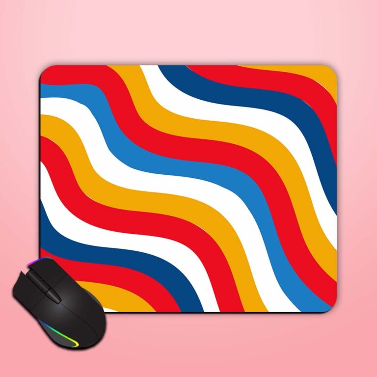 Abstract Colorful Rainbow Mouse Pad Zapvi