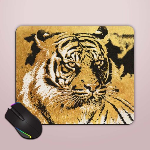 Modern Painting Tiger Mouse Pad Zapvi