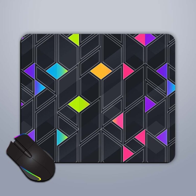 Abstract Mosaic Seamless Mouse Pad Zapvi