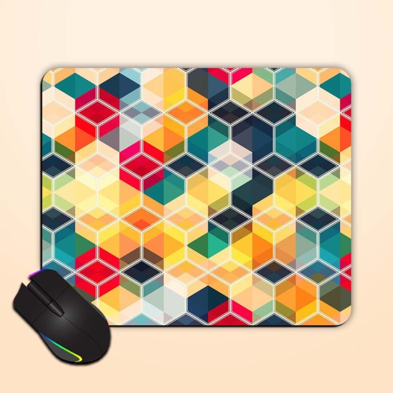 Abstract Mosaic Vector Mouse Pad Zapvi