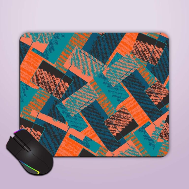 Seamless Abstract Pattern Mouse Pad Zapvi