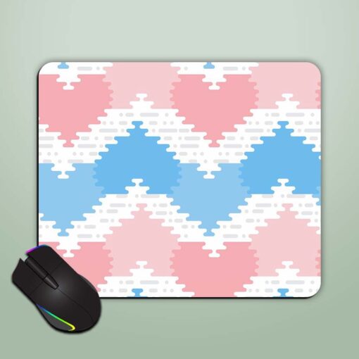 Seamless Pattern Rounded Mouse Pad Zapvi