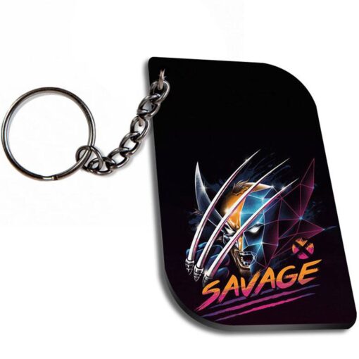 Savage Anime Curverectangle Keychain Zapvi