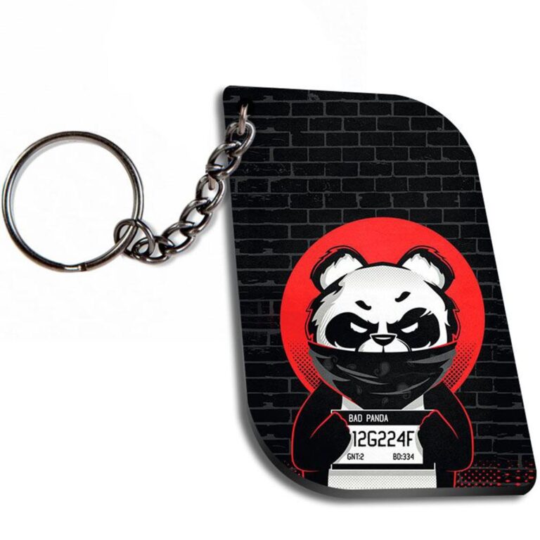 Bad Panda Curverectangle Keychain Zapvi