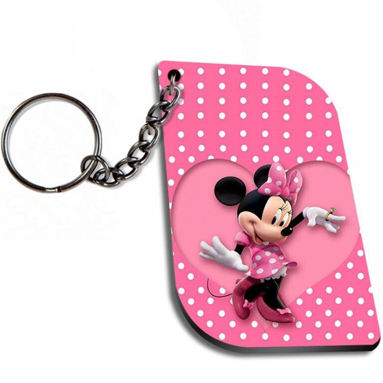 Minnie Mouse Curverectangle Keychain Zapvi