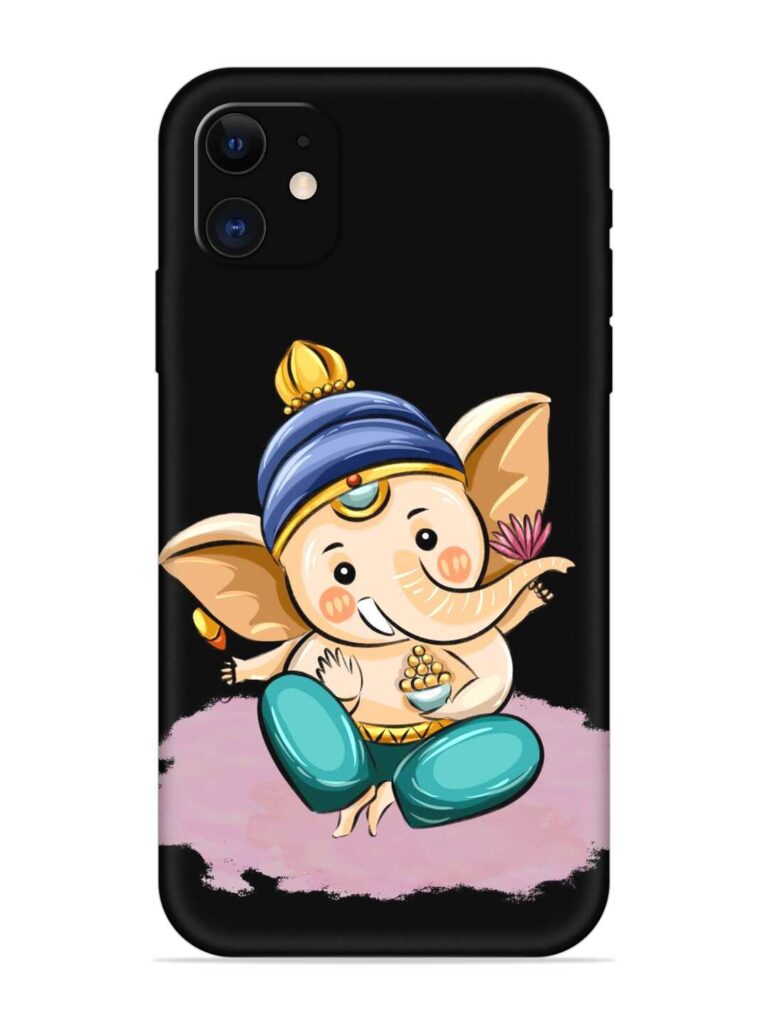Bal Ganesh Vector Art Soft Silicone Case for Apple Iphone 11 Zapvi