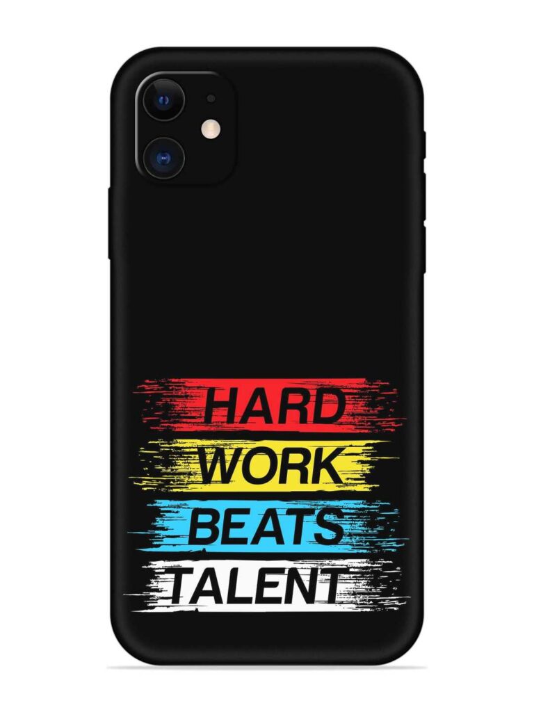 Hard Work Beats Soft Silicone Case for Apple Iphone 11 Zapvi
