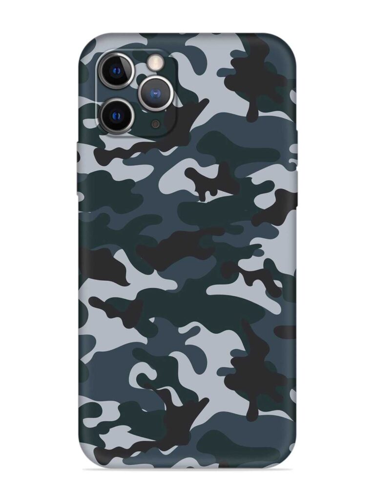 Dark Blue Army Military Art Soft Silicone Case for Apple Iphone 11 Pro Max Zapvi