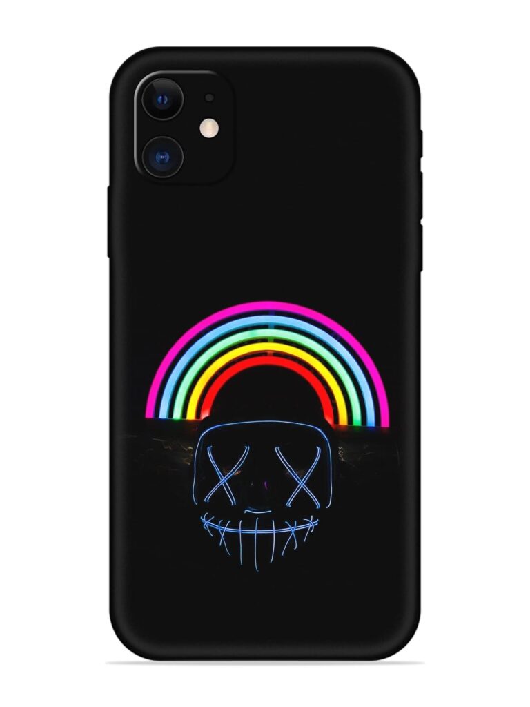 Mask Rainbow Soft Silicone Case for Apple Iphone 12 Zapvi