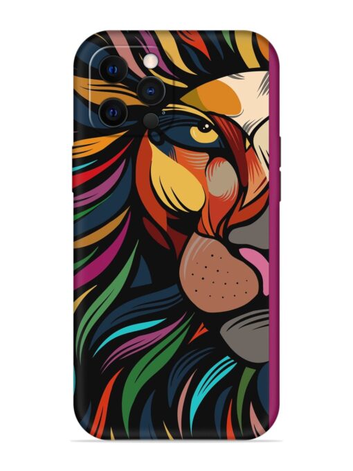 Trippy Lion Art Soft Silicone Case for Apple Iphone 12 Pro Zapvi