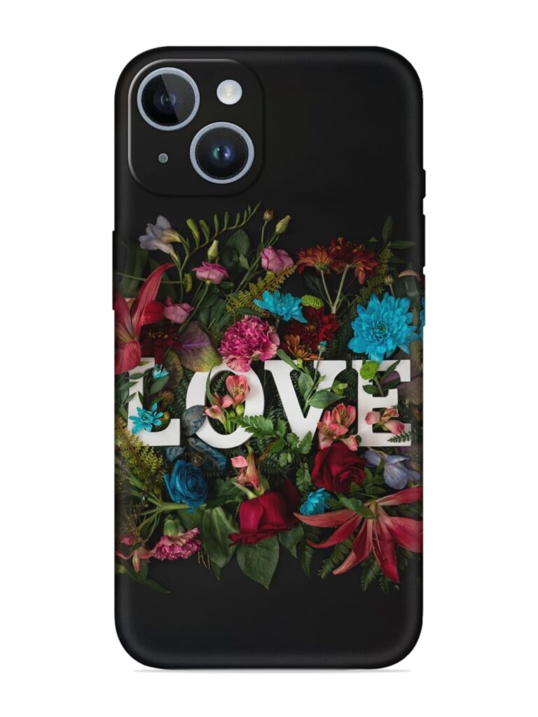 Lover Flower Art Soft Silicone Case for Apple iPhone 14 Plus Zapvi