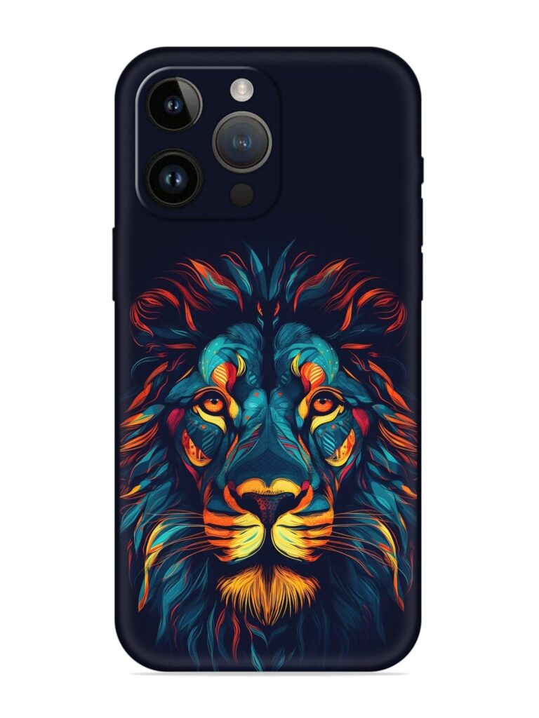 Colorful Lion Soft Silicone Case for Apple iPhone 14 Pro Zapvi
