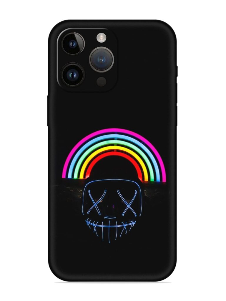 Mask Rainbow Soft Silicone Case for Apple Iphone 14 Pro Max Zapvi