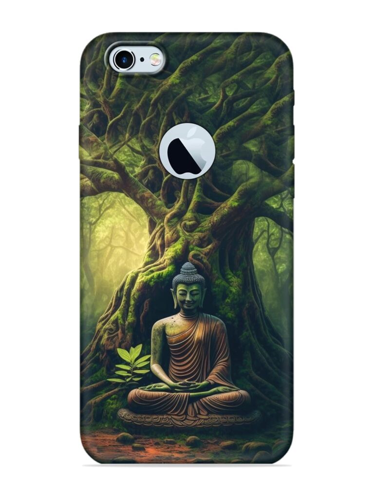 Ancient Buddha Soft Silicone Case for Apple iPhone 6 (Logo Cut) Zapvi