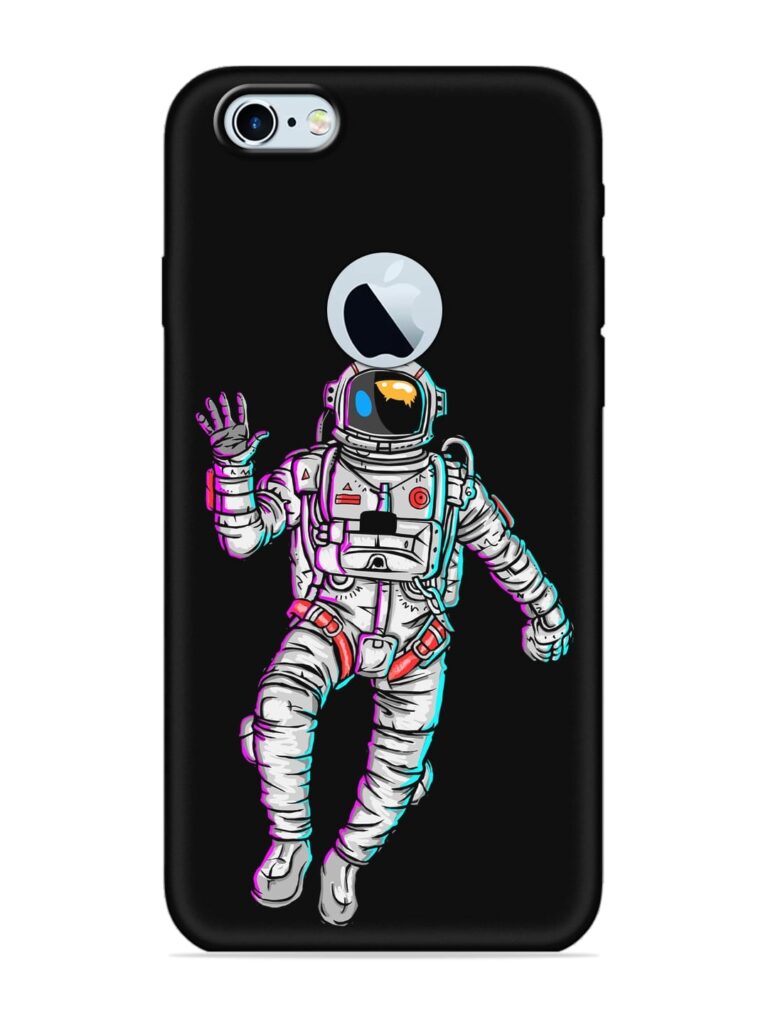Spaceman Soft Silicone Case for Apple iPhone 6 (Logo Cut) Zapvi