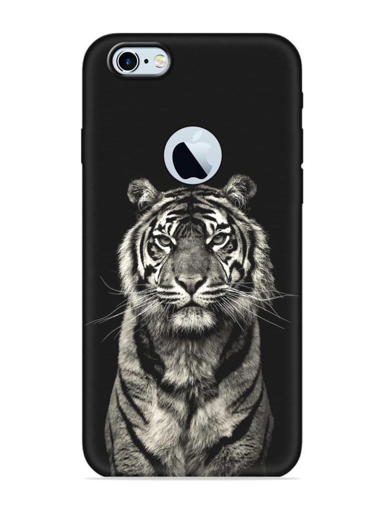 Tiger Art Soft Silicone Case for Apple iPhone 6 (Logo Cut) Zapvi