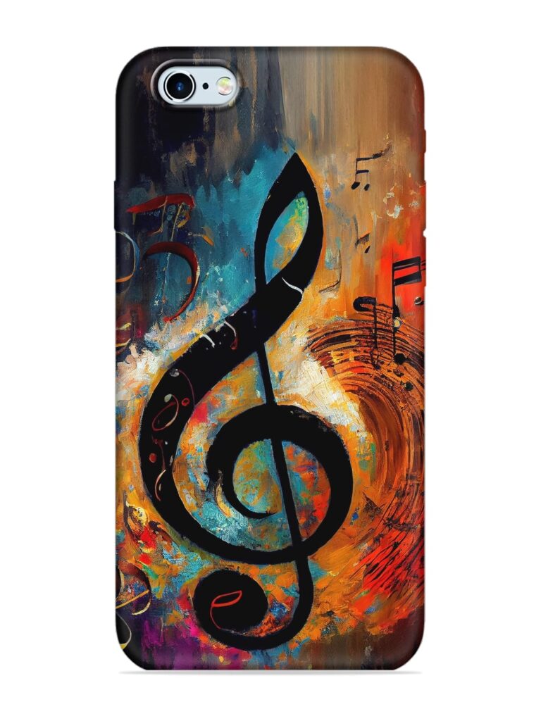 Music Notes Painting Soft Silicone Case for Apple Iphone 6s Zapvi