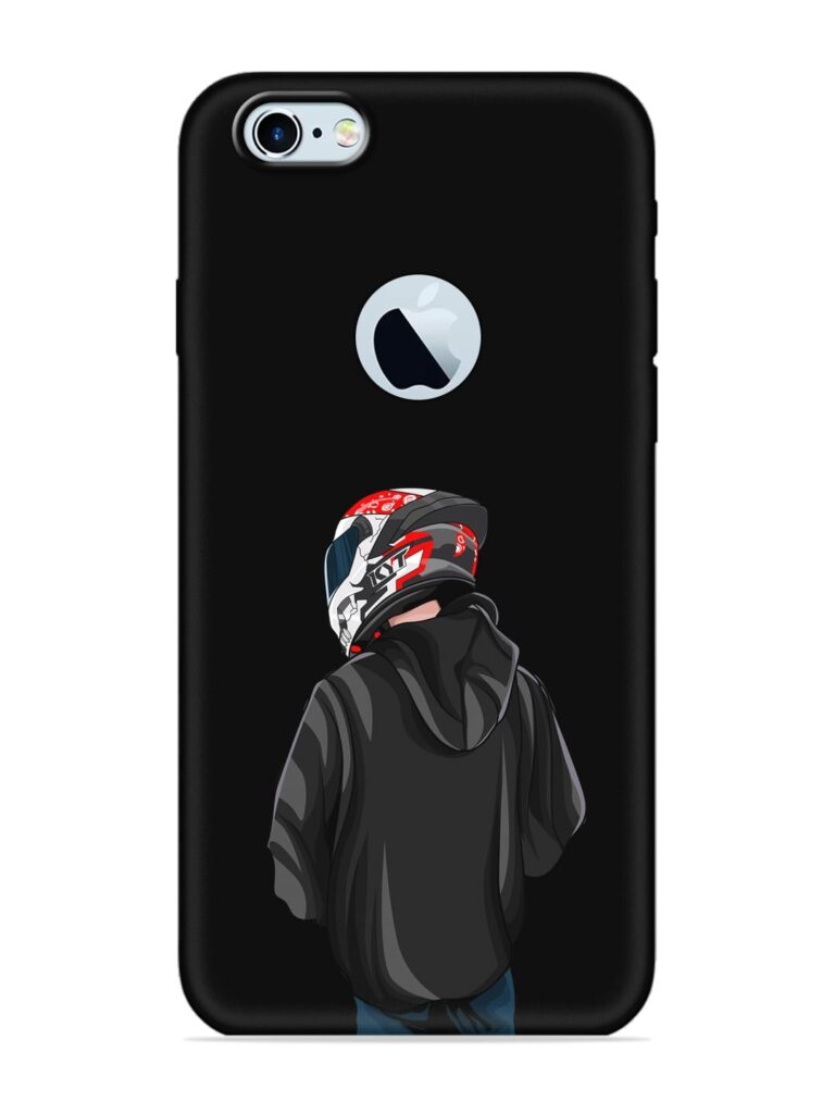 Motorcycle Rider Soft Silicone Case for Apple iPhone 6s (Logo Cut) Zapvi