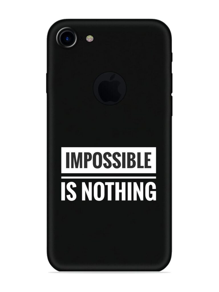 Impossible Is Nothing Soft Silicone Case for Apple iPhone 7 (Logo Cut) Zapvi