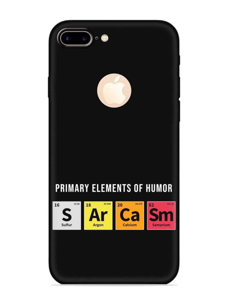 Primary Elements Humor Soft Silicone Case for Apple iPhone 7 Plus (Logo Cut) Zapvi