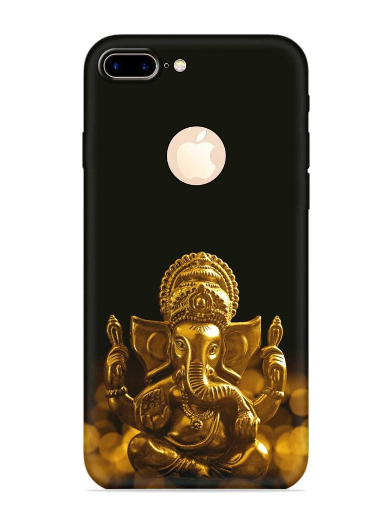 Lord Ganesha Indian Festival Soft Silicone Case for Apple iPhone 7 Plus (Logo Cut) Zapvi