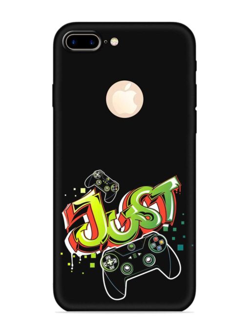 Graffiti Gamepad Illustration Soft Silicone Case for Apple iPhone 7 Plus (Logo Cut) Zapvi
