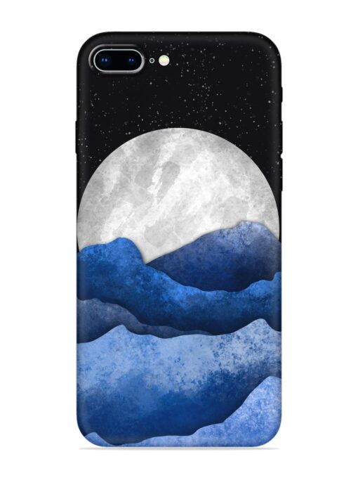 Full Moon Mountain Vector Soft Silicone Case for Apple Iphone 8 Plus Zapvi