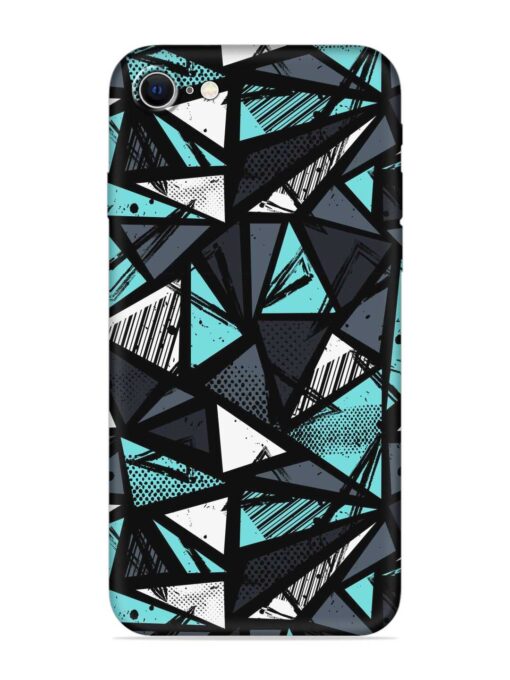Abstract Seamless Soft Silicone Case for Apple Iphone SE (2020) Zapvi