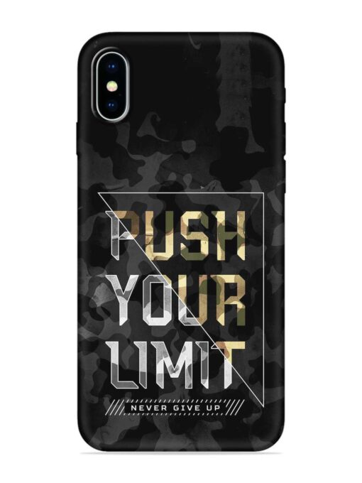 Push Your Limits Soft Silicone Case for Apple Iphone X Zapvi