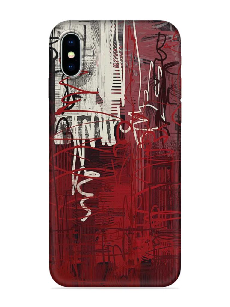 Abstract Background Art Soft Silicone Case for Apple Iphone X Zapvi
