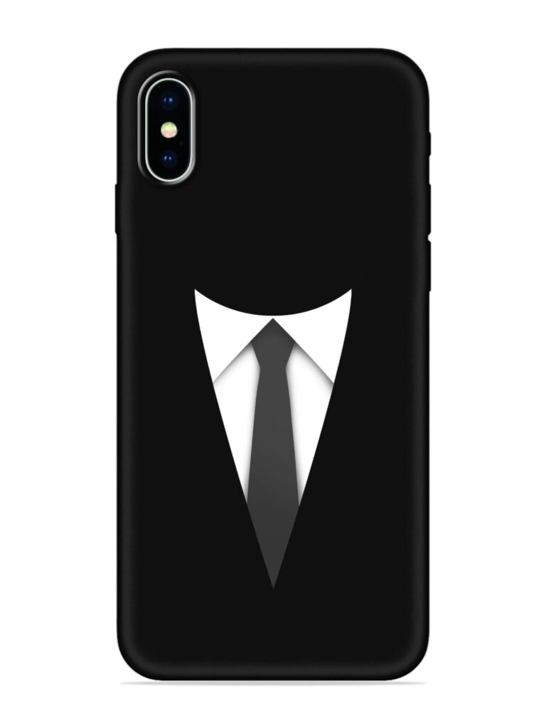 Dark Suit Soft Silicone Case for Apple Iphone X Zapvi