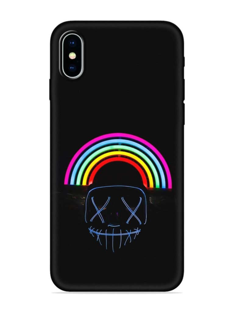 Mask Rainbow Soft Silicone Case for Apple Iphone X Zapvi