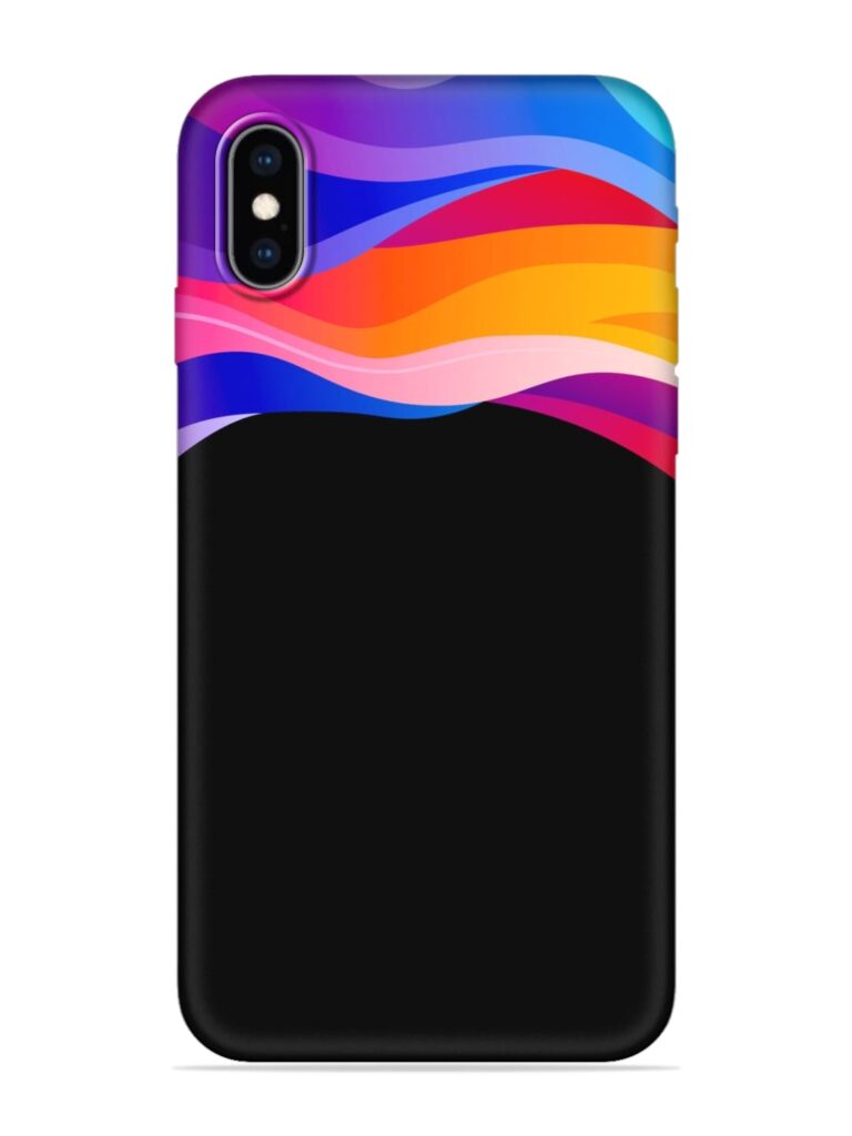 Vertical Abstract Soft Silicone Case for Apple Iphone XS Max Zapvi