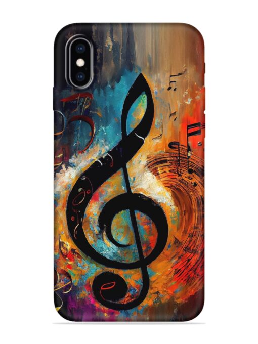 Music Notes Painting Soft Silicone Case for Apple Iphone XS Max Zapvi