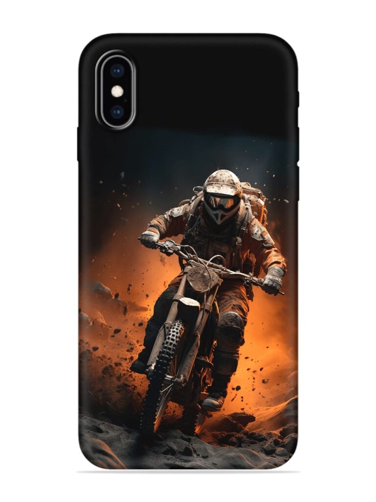 Motorcycle Stunt Art Soft Silicone Case for Apple Iphone XS Max Zapvi