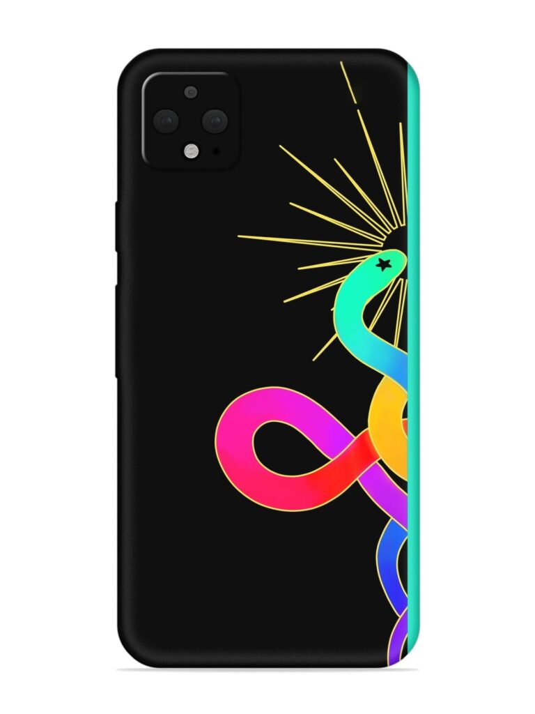 Art Geometric Abstraction Soft Silicone Case for Google Pixel 4 XL Zapvi