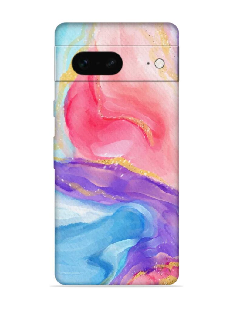 Watercolor Gradient Soft Silicone Case for Google Pixel 7 Zapvi
