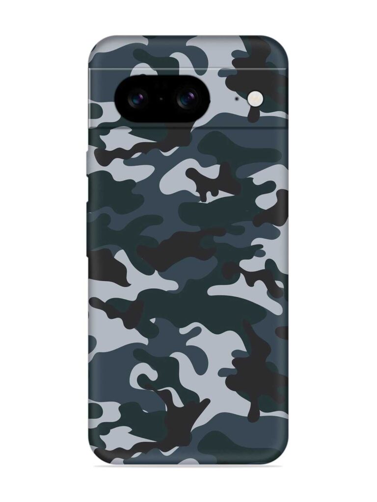 Dark Blue Army Military Art Soft Silicone Case for Google Pixel 8 Zapvi