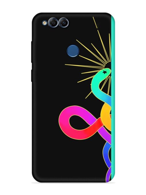 Art Geometric Abstraction Soft Silicone Case for Honor 7X Zapvi
