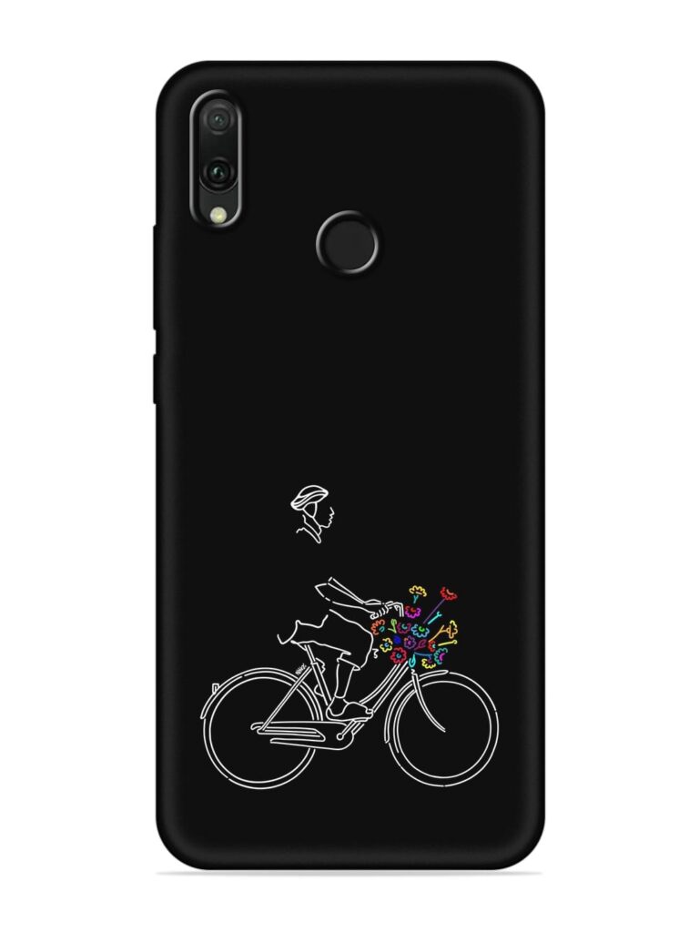 Minimalist Cycle Art Soft Silicone Case for Honor Y9 (2019) Zapvi