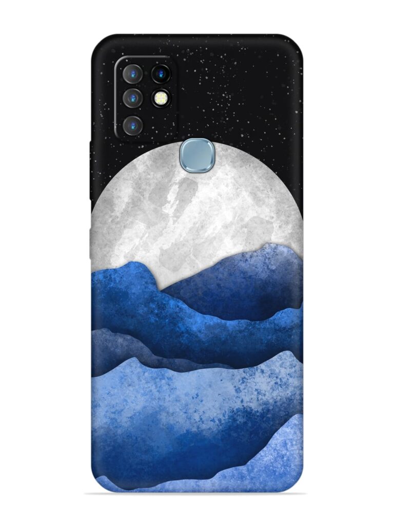 Full Moon Mountain Vector Soft Silicone Case for Infinix Hot 10 Zapvi