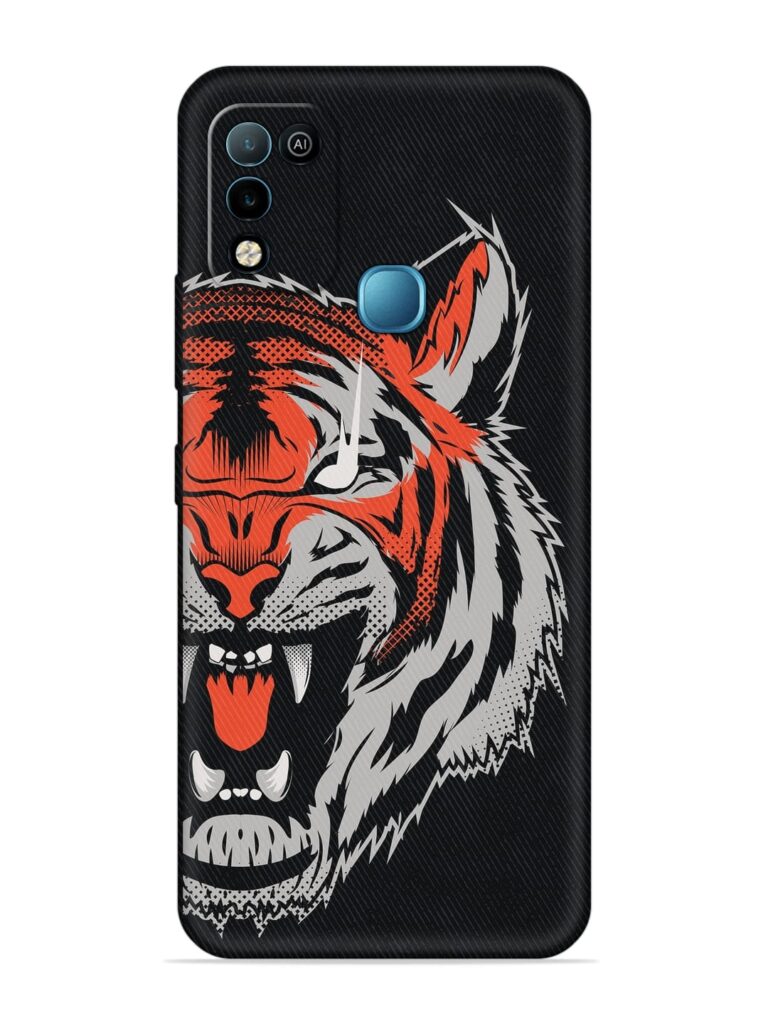 Tiger Aggression Soft Silicone Case for Infinix Hot 10 Play Zapvi