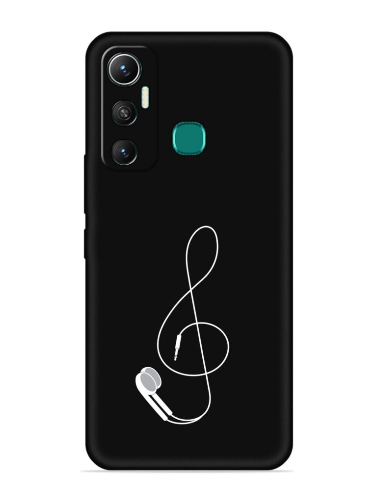 Music Earphone Vector Soft Silicone Case for Infinix Hot 11 (2021) Zapvi