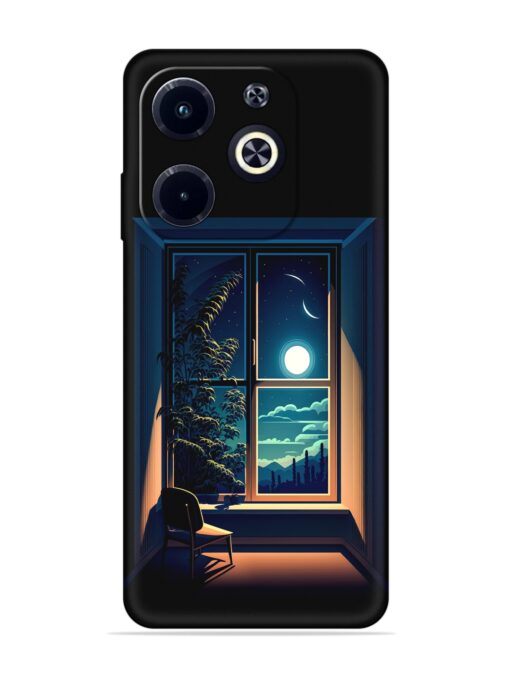 Night View At Window Soft Silicone Case for Infinix Hot 40I Zapvi